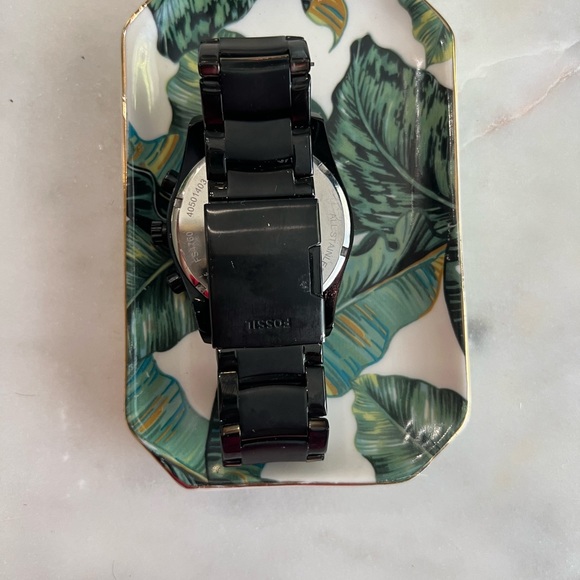 Mens fossil black matte watch - Picture 4 of 4